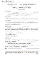 Đề kiểm tra học kì 1 Vật Lí 8 năm học 2015 - 2016 trường THCS Hoa Lư - Có lời giải chi tiết