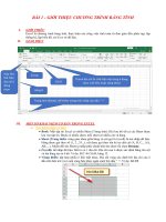 Tin học 8 (Nghề PT) - Bài 1: Giới thiệu chương trình bảng tính