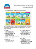 Giới thiệu Bộ sách giáo khoa Chân trời sáng tạo