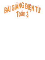 Toán 3- Tuần 8: Bài : Luyện tập ( Trang 40)