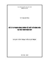 Xử lý vi phạm hành chính về xuất xứ hàng hóa tại việt nam hiện nay​ 