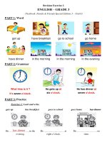 Nội dung ôn tập trực tuyến môn Tiếng Anh Tăng cường – Khối lớp 3 (Đề số 2)