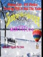 Giáo án pp Vật lý 6 Tiết 21 Sự nở vì nhiệt của chất rắn