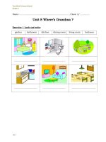 Đề cương ôn tập môn Tiếng Anh lớp 2 tuần 21: Family & Friends Special Grade 2 Unit 8: Where’s Grandma ?