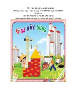 GIÁO ÁN TUẦN 12:NGHÈ XÂY DỰNG