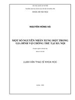 Luận Văn Xung đột gia đình, Gia đình, Hà Nội, Xã hội học gia đình