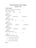 Tải Đề cương ôn thi học kì 2 môn Toán lớp 1 năm 2018 - 2019 -  Nội dung ôn tập thi học kỳ II lớp 1 môn Toán