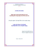 Khảo sát và tính toán động lực học bộ đồng tốc trong hộp số cơ khí của ô tô