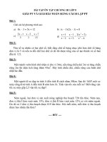 Bài giảng và bài tập Toán 8 tuần 25