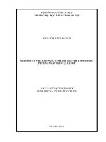 Nghiên cứu chế tạo nano tinh thể SiGe pha tạp Er bằng phương pháp phún xạ catốt