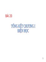 Giáo án pp Vật lý 9 Tiet 19 tong ket chuong i 