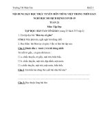 Môn tiếng việt lớp 3 tuần 21 tập đọc bài: Bàn tay cô giáo