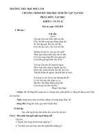 Chương trình ôn tập Khối 3 Tuần 22