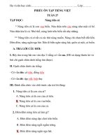 KHỐI 1 - ĐÁPÁN - PHIẾU HỌC TẬP TIẾNG VIỆT - TUẦN 27