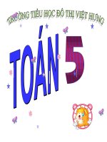 Bài giảng điện tử Toán- tuần 10 : Luyện tập chung- 5A4