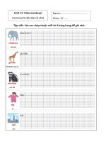 Lớp 2 - Bài tập Tiếng Anh tuần 27 & 28