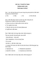 700 CÂU TRẮC NGHIỆM KÝ SINH TRÙNG (7 ĐỀ THI từ các TRƯỜNG đại học Y DƯỢC + ôn tập TỔNG HỢP) _ Y DƯỢC (KHÔNG có đáp án)