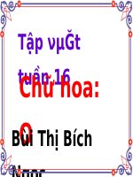 Tập viết 2- Tuần 16 - Chữ hoa O