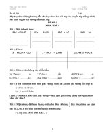 Đề cương ôn tập Toán- Tiếng Việt lớp 5 - tuần 24