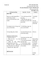 Giáo án tuần 15 chủ đề 