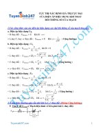 Cực trị xác định giá trị cực đại của điện áp hiệu dụng khi thay đổi thông số mạch