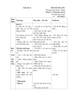 Giáo án tuần 1: trường mầm non