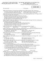Đề thi thử THPT quốc gia môn Lịch sử trường Nguyễn Trung Thiên, Hà Tĩnh lần 1 mã đề 008 - Học Toàn Tập