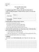 ÔN TẬP TIẾNG VIỆT LỚP 3- TUẦN 22