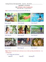 Phiếu học tập Lớp 3 - Tuần 28