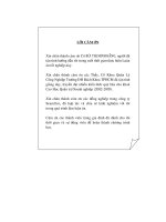 Hoạch định chiến lược phát triển công ty cổ phần kỹ nghệ lạnh   searefico   giai đoạn 2006   2008  