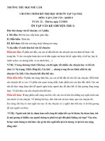 Chương trình ôn tập Khối 5. Tuần 22