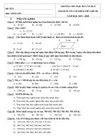 Nội dung ôn tập trực tuyến môn Toán Khối Lớp 4 (Đề số 09)