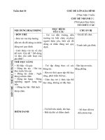 Giáo án tuần 10 Đồ dùng gia đình chủ đề lớn chủ đề Gia đình