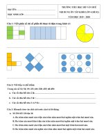 Nội dung ôn tập trực tuyến môn Toán Khối Lớp 4 (Đề số 02)