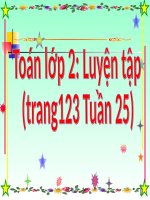 Lop 2 - TOAN - Tuan 25 - Bai - Luyen tap