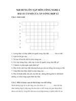 Công nghệ 6 - Ôn tập Bài 15: Cơ sở của ăn uống hợp lí