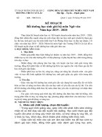 KẾ HOẠCH BỒI DƯỠNG HỌC SINH GIỎI