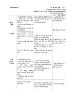 Giáo án tuần 6 chủ đề bản thân nhánh 3 : Bé cần gì để lớn lên và khoẻ mạnh