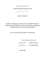 Nghiên cứu chế tạo vật liệu polyme nanocompozit trên cơ sở nhựa polyeste không NO và phân tử nanosilica Aerosil 200 và Aerosil 7200 có mặt chất liên kết Geniosil