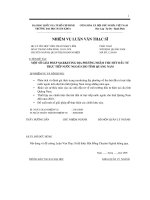 Một số giải pháp marketing địa phương nhằm thu hút đầu tư trực tiếp nước ngoài cho tỉnh quảng nam 