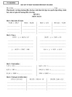 Đề ôn tập Toán và Tiếng Việt khối 5 tuần 22 (từ 30 tháng 3 đến 3 tháng 4 năm 2020 )