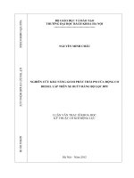 Nghiên cứu khả năng giảm phát thải PM của động cơ diesel lắp trên xe buýt bằng bộ lọc DPF