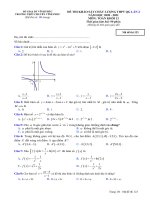 Đề khảo sát Toán 12 lần 2 thi THPT QG 2021 trường THPT chuyên Vĩnh Phúc - TOANMATH.com