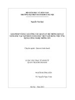 Giải pháp nâng cao công tác quản lý hệ thống bán lẻ xăng dầu tại Tập đoàn Xăng dầu Việt Nam bằng việc ứng dụng công nghệ thông tin