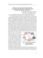 Tiếp cận các giả thuyết, học thuyết của khoa học trái đất và một số vấn đề về học thuyết kiến tạo mảng