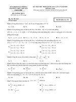 Tải Đề thi thử THPT Quốc gia 2018 môn Toán trường THPT chuyên Trần Phú, Hải phòng - Lần 2 -  Đề minh họa THPT Quốc gia 2018 môn Toán