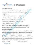 Xác định các đại lượng đặc trưng của sóng âm