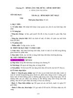 Giáo án Hình 8 chương 4 Hình lăng trụ đứng.... soạn theo cv 3280 và 5512