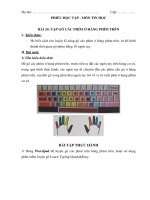 Môn Tin học Khối 3 Tuần 24