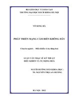 Phát triển mạng cảm biến không dây